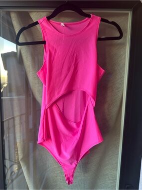 Hot Pink One-Piece bodysuit
